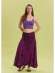 Gipe Waist Tied Wine Bohemian Skirt 4499